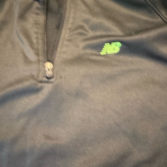 Youth Large New Balance Green/Black Zip Pullover Size L (14-16) - Picture 7 of 8